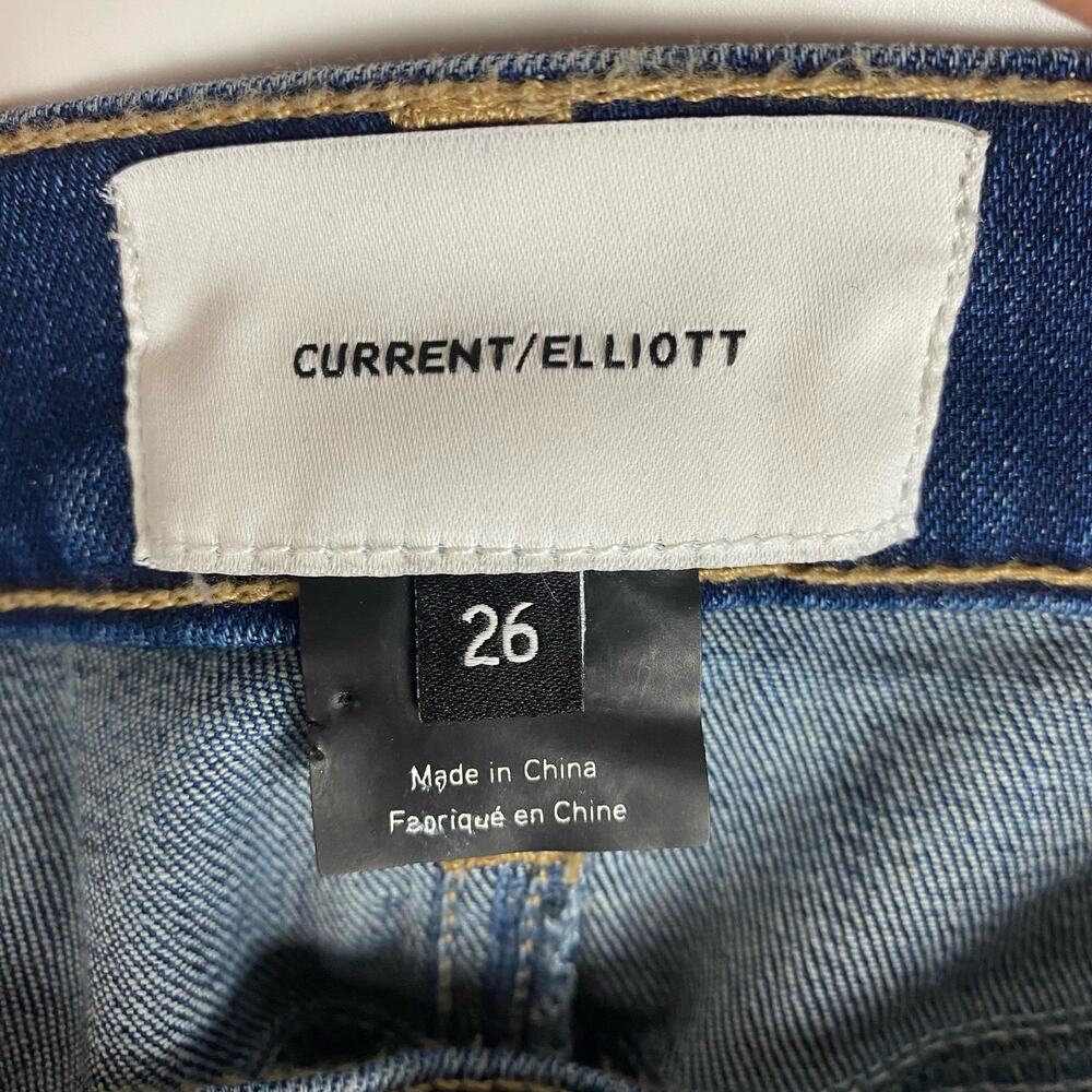 Current/Elliott Stiletto One Year Worn Medium Wash Womens Size 26 - Picture 6 of 12